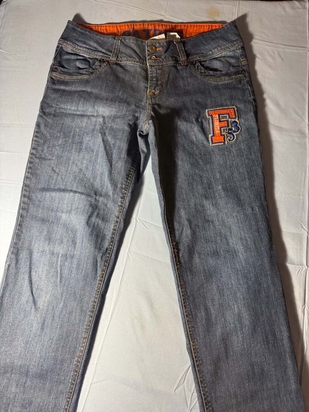 College Classics Florida Gators Women's Embroidered Denim Jeans Size 13